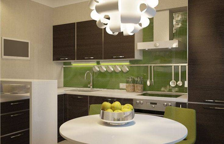 Green color for a perfect kitchen