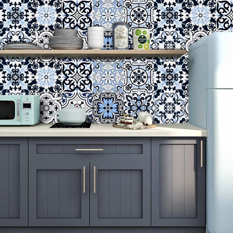 Дизайн см марокканская плитка, наклейка на стену, кухонная задняя панель, шкаф для одежды ванная, водонепроницаемая, блестящая пленка, наклейки на стену