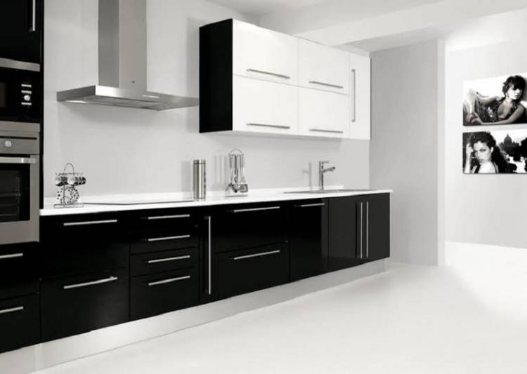 Белая глянцевая кухня с белой столешницей: 70 фото дизайна
