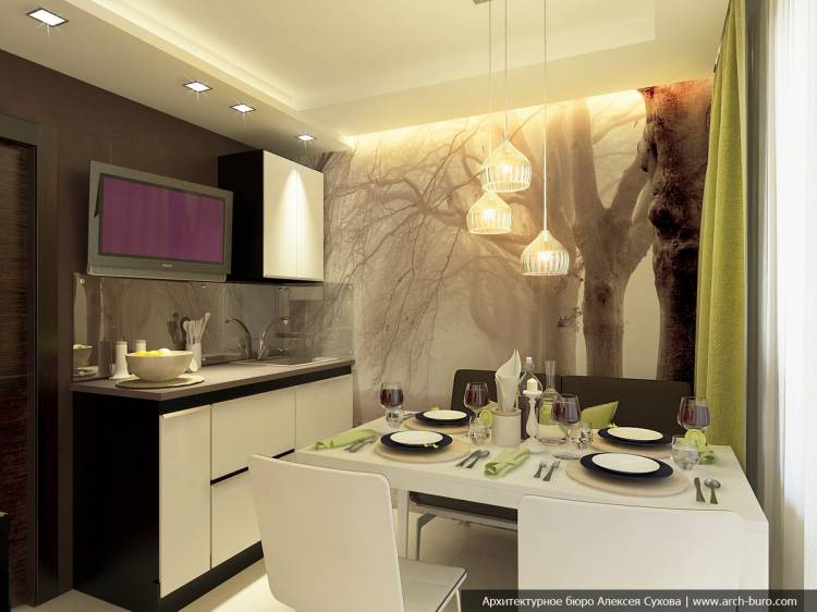 Дизайн кухни в стандартной квартире » Картинки и фотографии дизайна квартир, домов, коттеджей