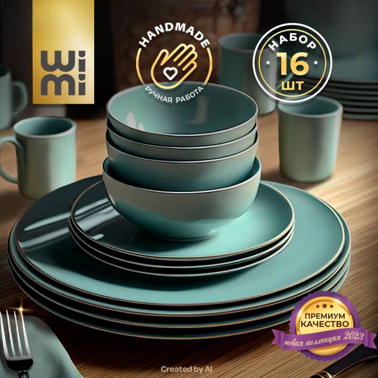 Набор посуды WiMi для сервировки стола, обеденный сервиз ручной работы, дизайнерская посуда для кухни, комплект столовых приборов для подачи блюд, керамические тарелки и кружки в подарок на праздни
