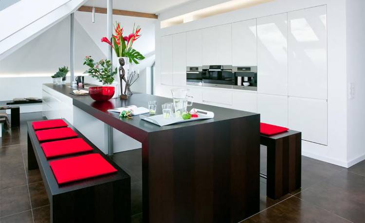 Скамья на кухне в интерьере: 92+ идей дизайна