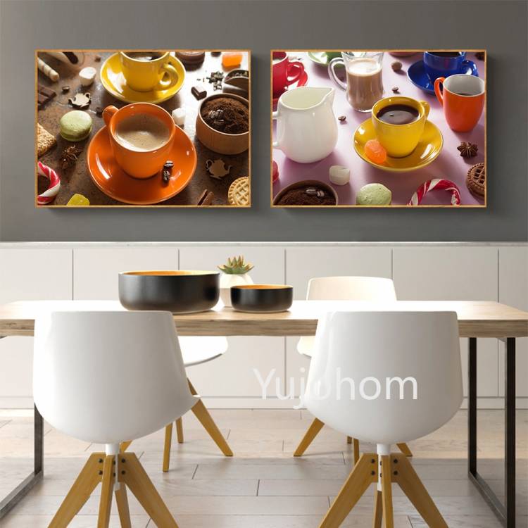 Картина на стену для кухни Canva, ароматная чашка кофе на завтрак, картины, модульный постер с HD принтом, Настенный декор для ресторана и дом