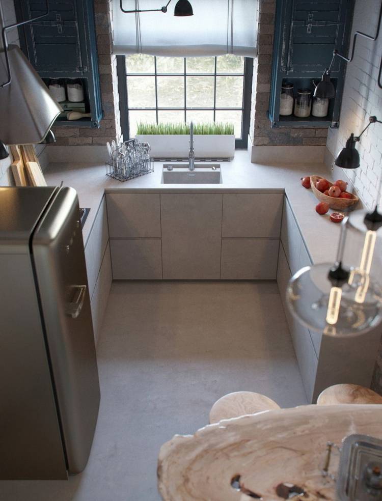 Маленькие кухни лофт: 108+ идей стильного дизайна