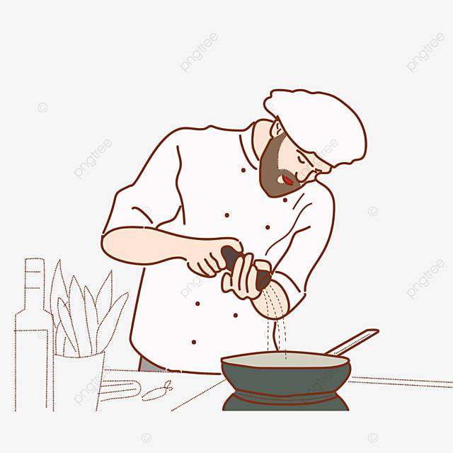 Шеф повар приготовление в кухне концепция иллюстрации PNG , шеф повар, приготовление еды, питание PNG картинки и пнг рисунок для бесплатной загрузки