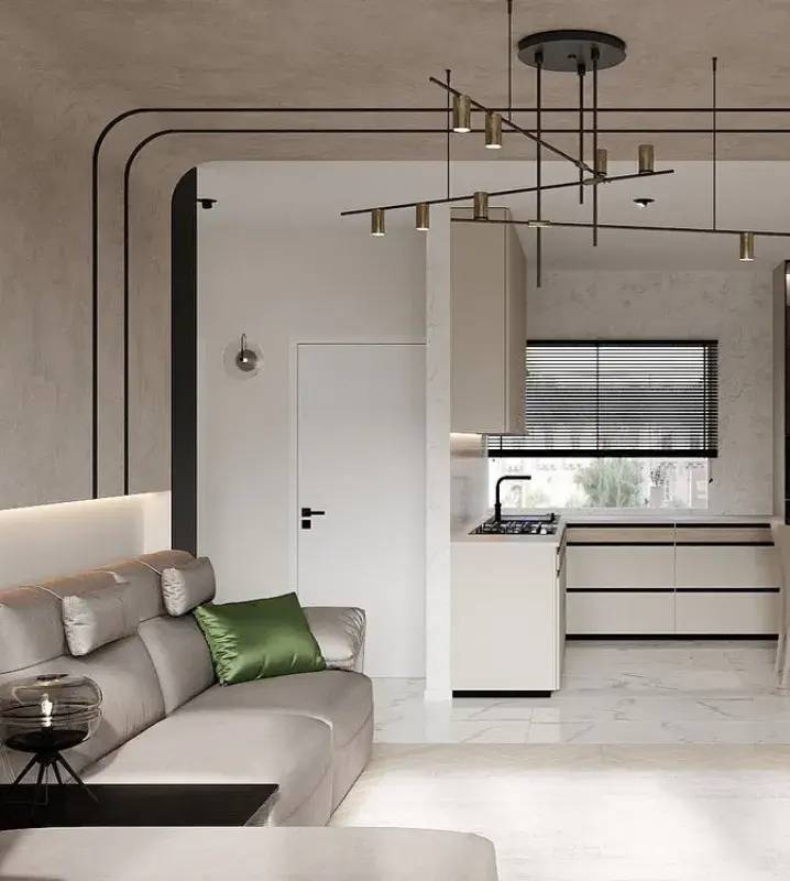 Интерьер кухни гостиной в сером цвете: 97+ идей дизайна