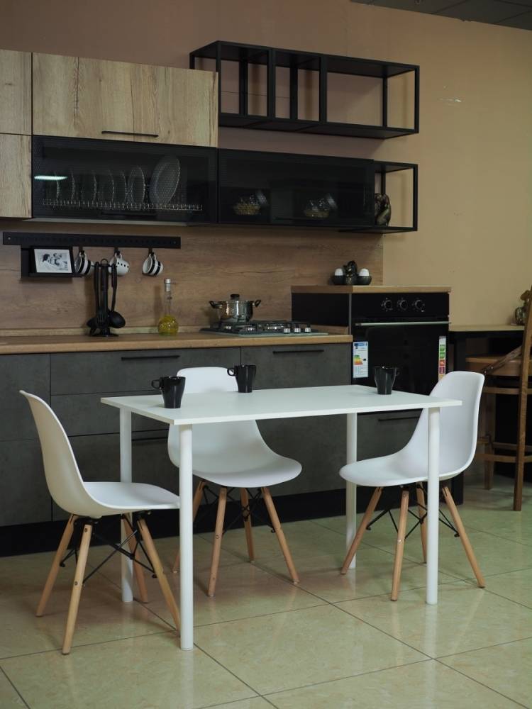 Стол кухонный обеденный в стиле лофт, письменный в спальню, для завтрака на кухню, столик журнальный toni