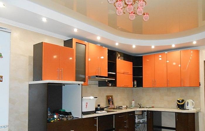 Дизайн оранжевой кухни (фото)