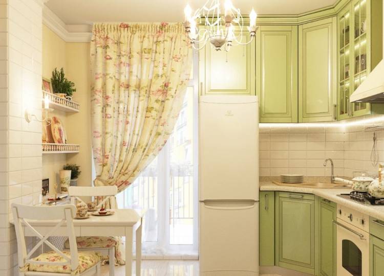 Красивые шторы на кухню в стиле современная класси