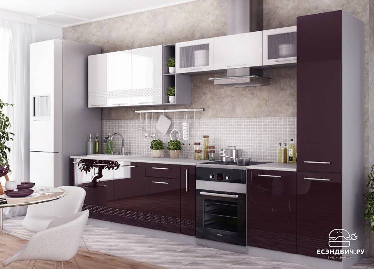 Кухня цвета баклажан: 85+ идей стильного дизайна