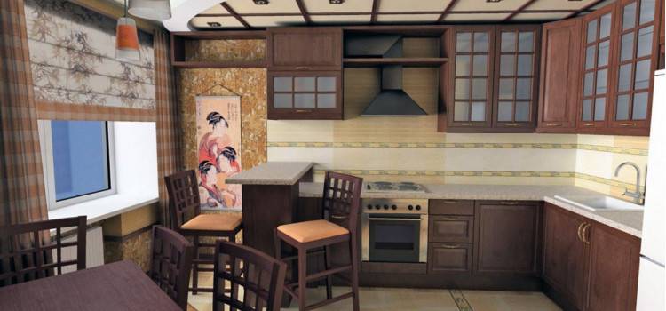 Кухни в японском стиле