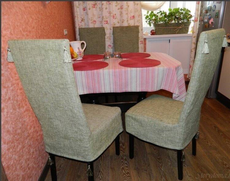 Чехлы для стульев на кухню
