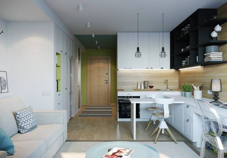 Вытянутая кухня гостиная: 96+ идей стильного дизайна