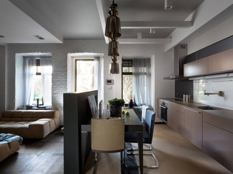 Дизайн кухни гостиной в частном доме: 229+ идей дизайна