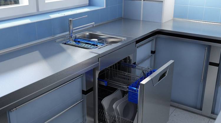 Дизайн самых маленьких посудомоечных машины под раковину