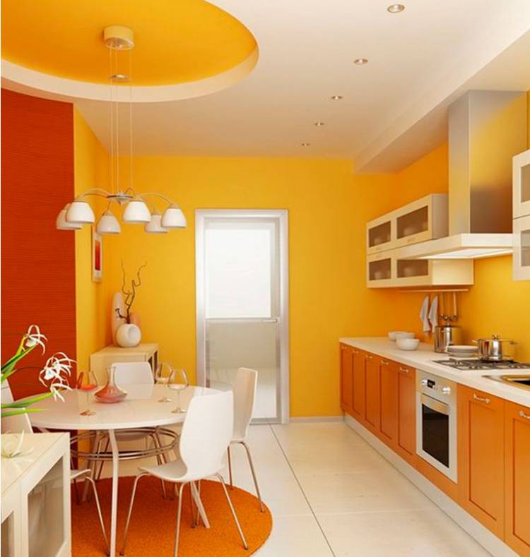 В какой цвет покрасить стены на кухне?