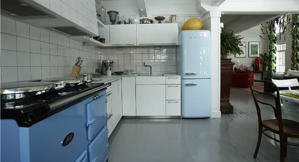 Фото дизайна интерьера кухни в частном дом
