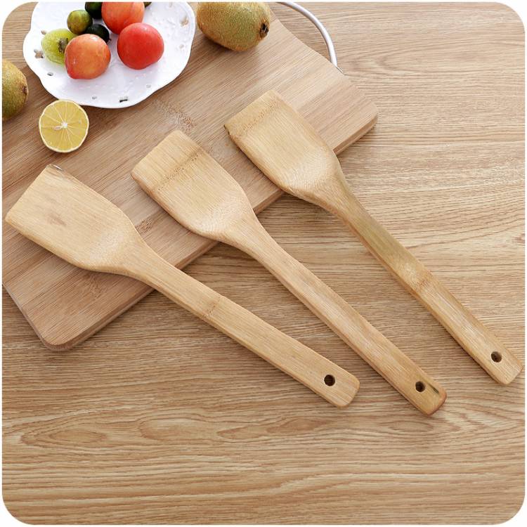 Лопатка для кухни из натурального бамбукового дерева, лопатки для кухонной утвари