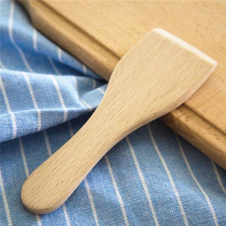 Дизайн шт малого бука масло шпатель с антипригарным покрытием деревянная лопатка термостойкие кухонная лопатка ложка для риса Кухня посуд