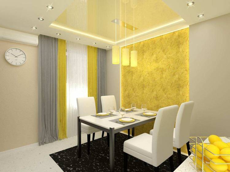 Как правильно подобрать и где желтые шторы в Витебске для интерьера кухни, гостиной, спальни