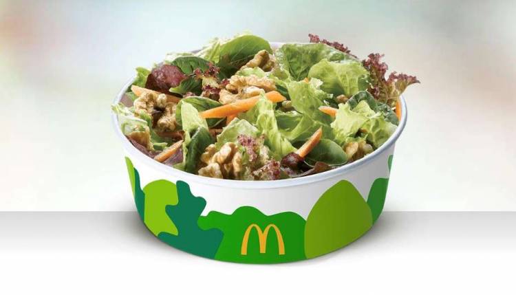 Дизайн уникальных блюд «Макдональдса» для меню отдельных стр