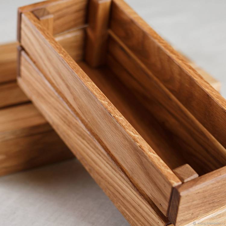 Ящик деревянный из дуба для разделочных досок или масел