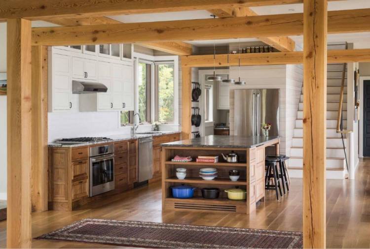 Дизайн новый стиль, индивидуальные деревянные кухонные шкафы, современная кухонная мебель SKC