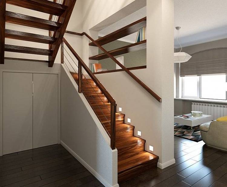 Варианты лестниц на второй этаж в частном доме, если мало мест