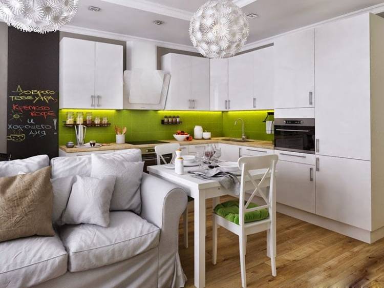 Интерьер кухни гостиной: 172+ идей стильного дизайна