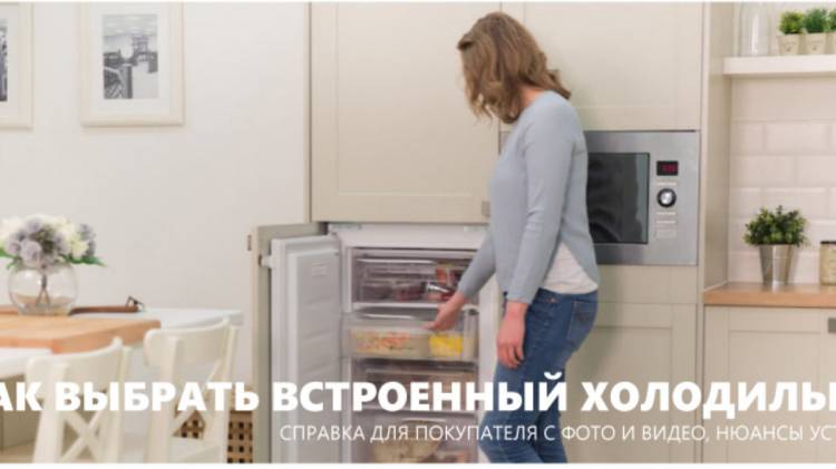 Как выбрать встраиваемый холодильни