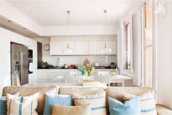 Красивые кухни гостиные: 97+ идей стильного дизайна