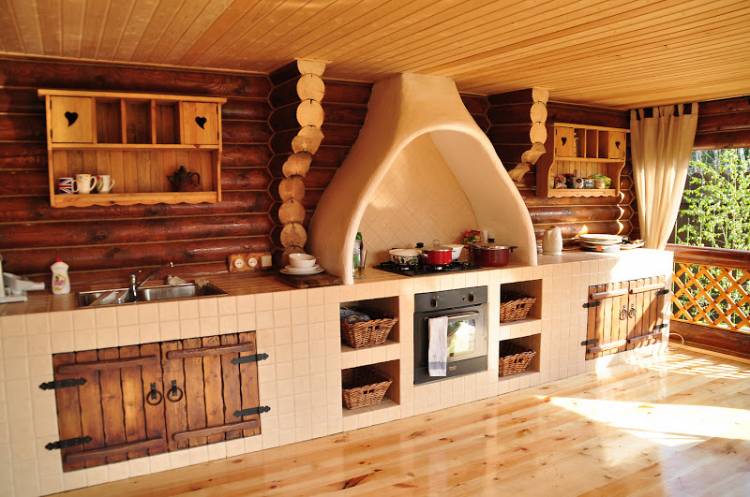 Маленькая летняя кухня на даче: 89+ идей дизайна