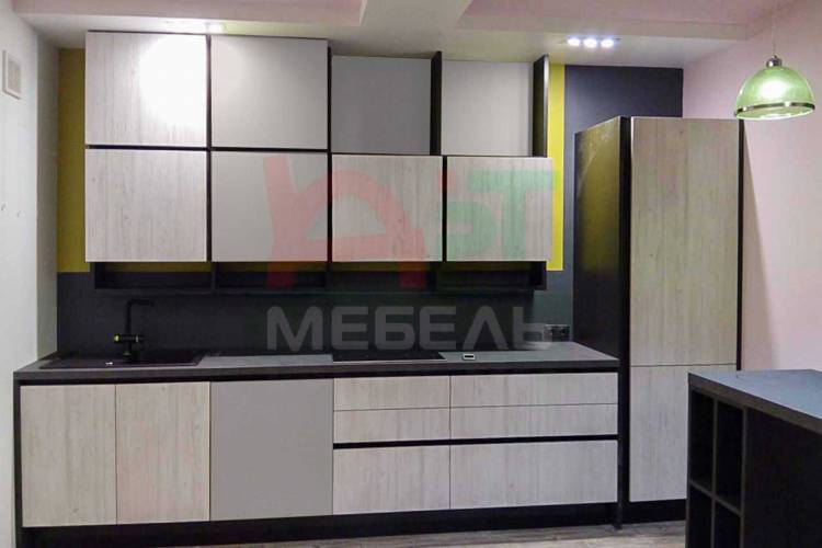 Цвет шелк серый для фасадов угловой кухни, которая в наличии в Петрозаводск