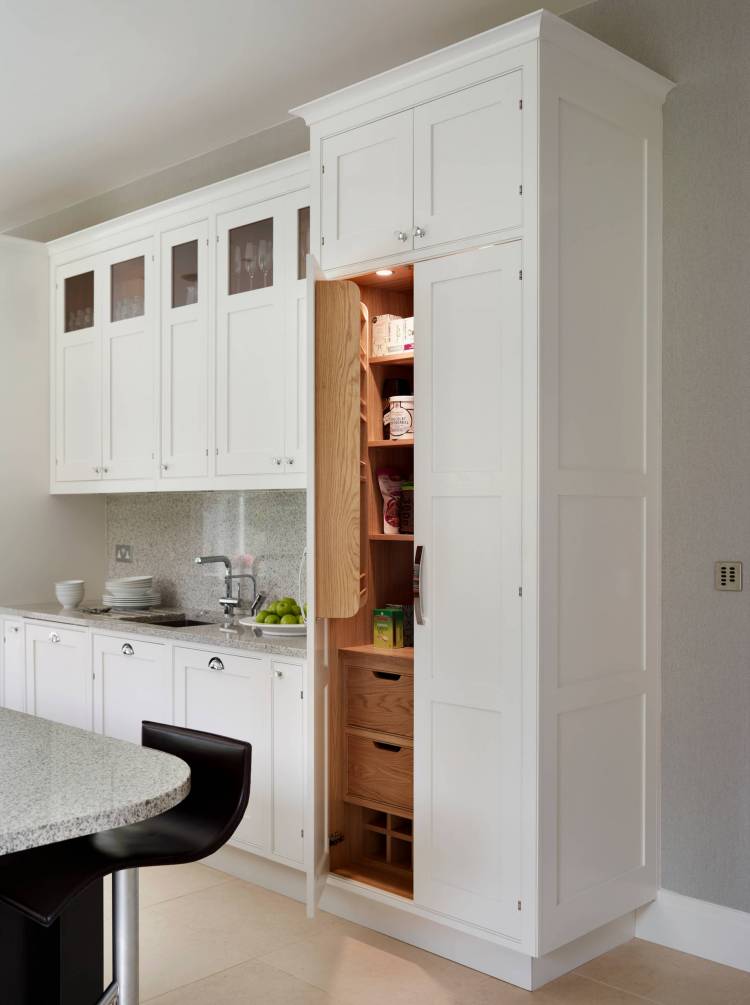 Шкаф пенал для кухни напольный высокий
