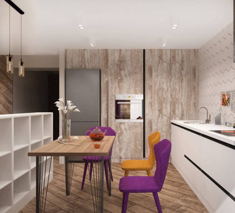 Дизайн кухни в трехкомнатной квартире: 99+ идей дизайна