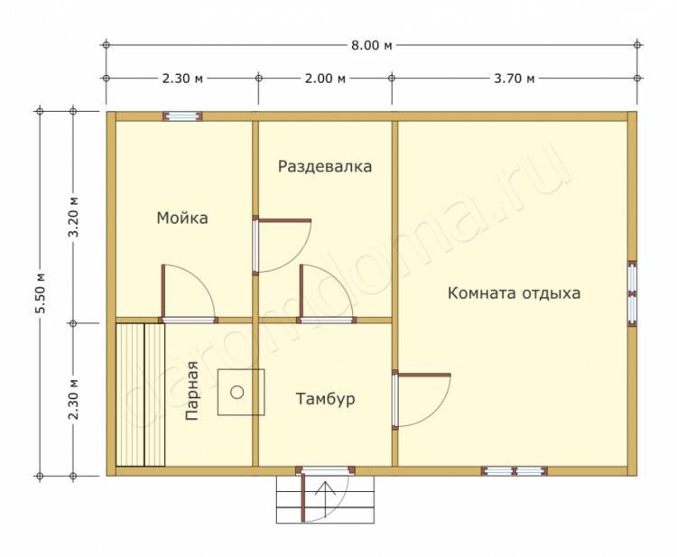 Дом-баня в Юрлов