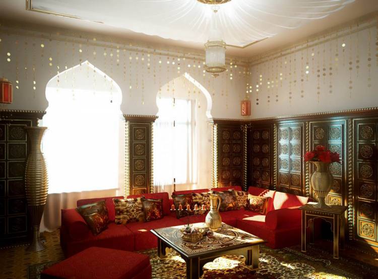 Марокканский стиль в интерьере кухни, ванной, спальни или гостиной и прочих комнат