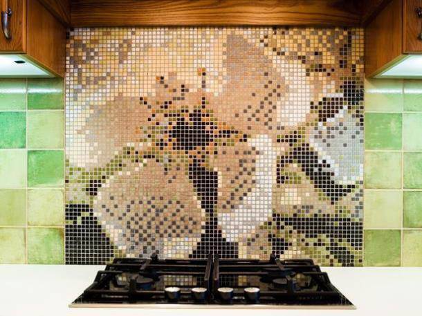 Плитка мозаика на фартук для кухни