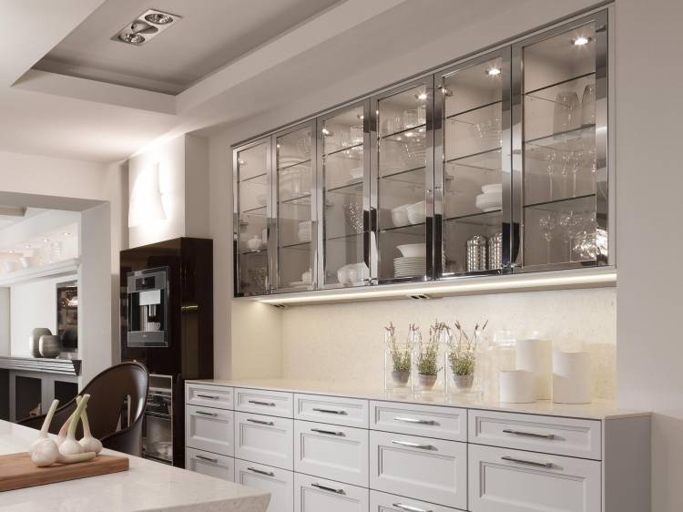 Кухонные шкафы со стеклом