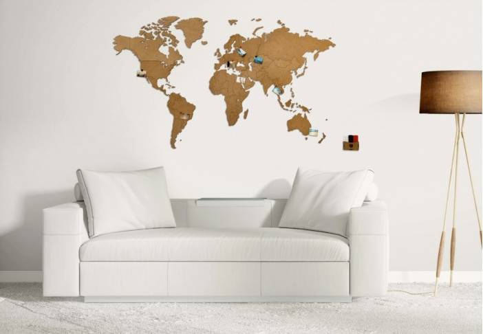 Карта мира из дерева Wall Decoration