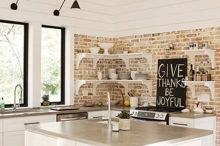Плитка в интерьере кухни брик: 72+ идей дизайна