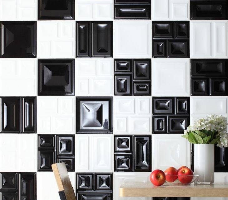 Обои для черно белой кухни современные: 67+ идей дизайна