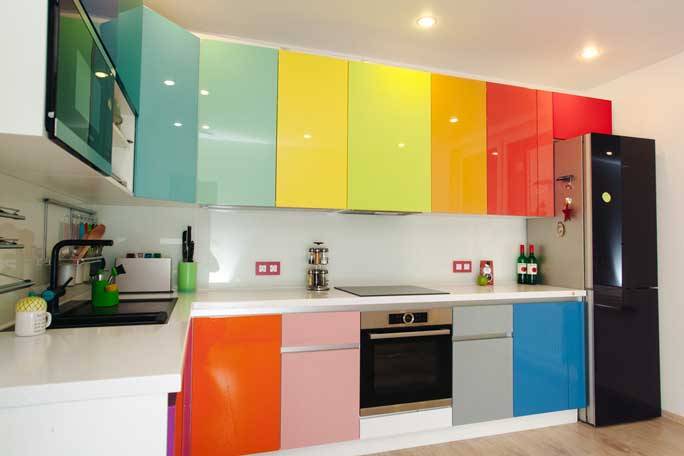 Разноцветная кухня КТ