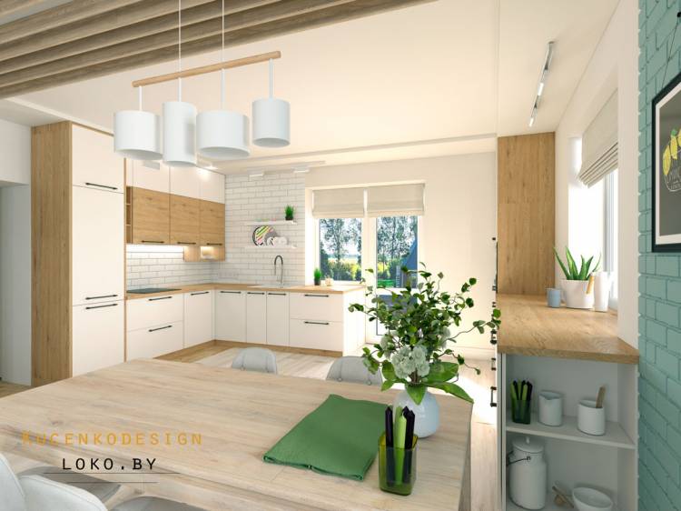 Дизайн интерьера совмещенной кухни-гостиной