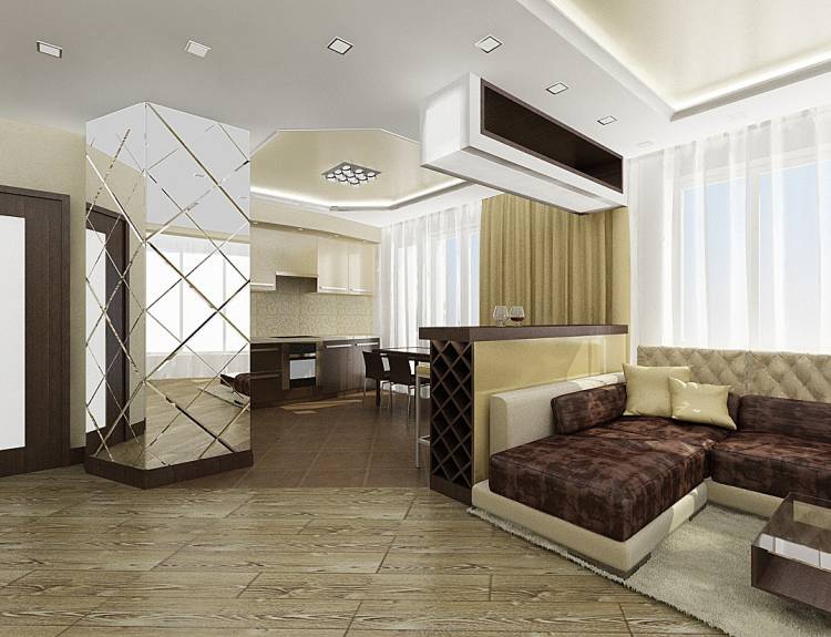 Дизайн проект трехкомнатной квартиры в Красногорск