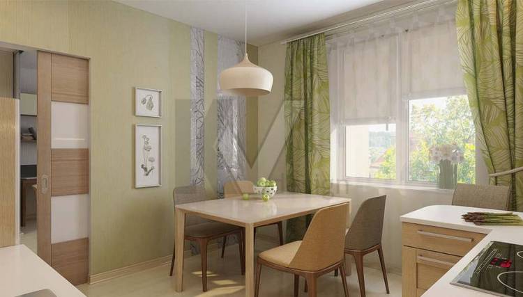 Оливковый цвет в интерьере квартир или домов