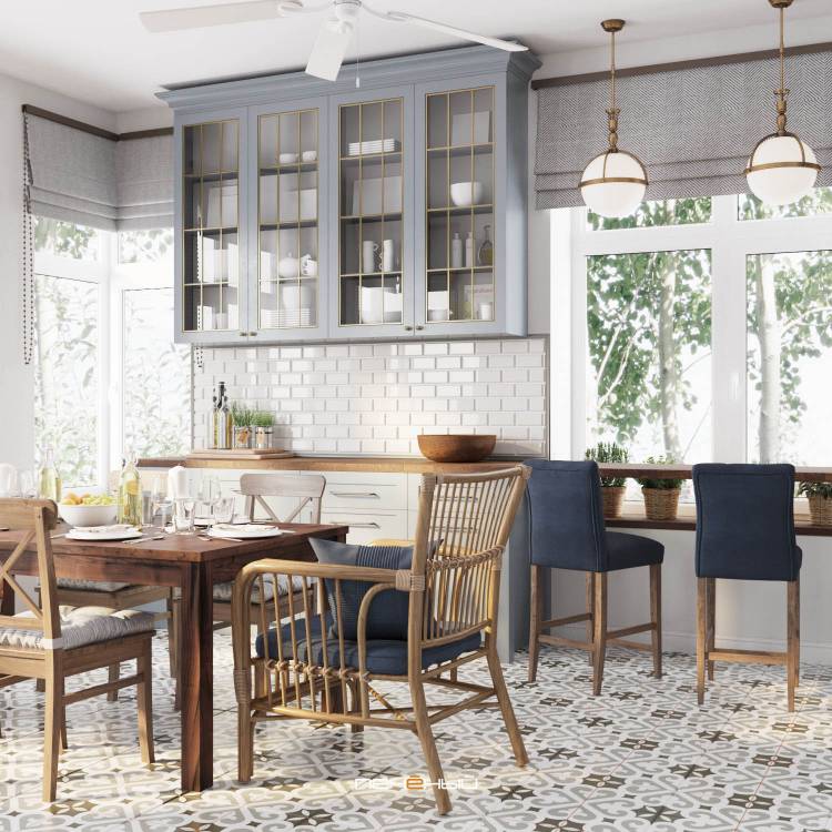 Серый стол в интерьере кухни: 74+ идей дизайна
