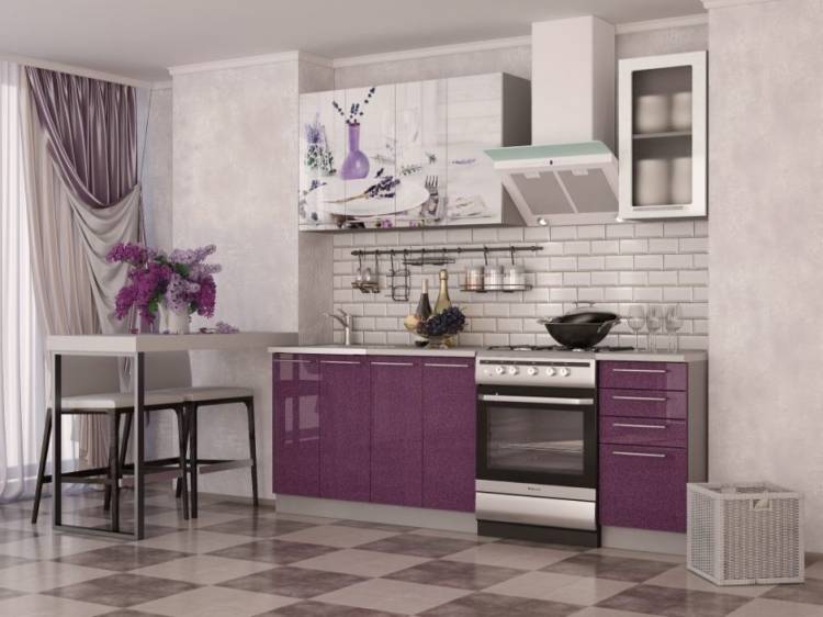 Кухня в лавандовом цвете и примеры дизайна интерьеров с фот