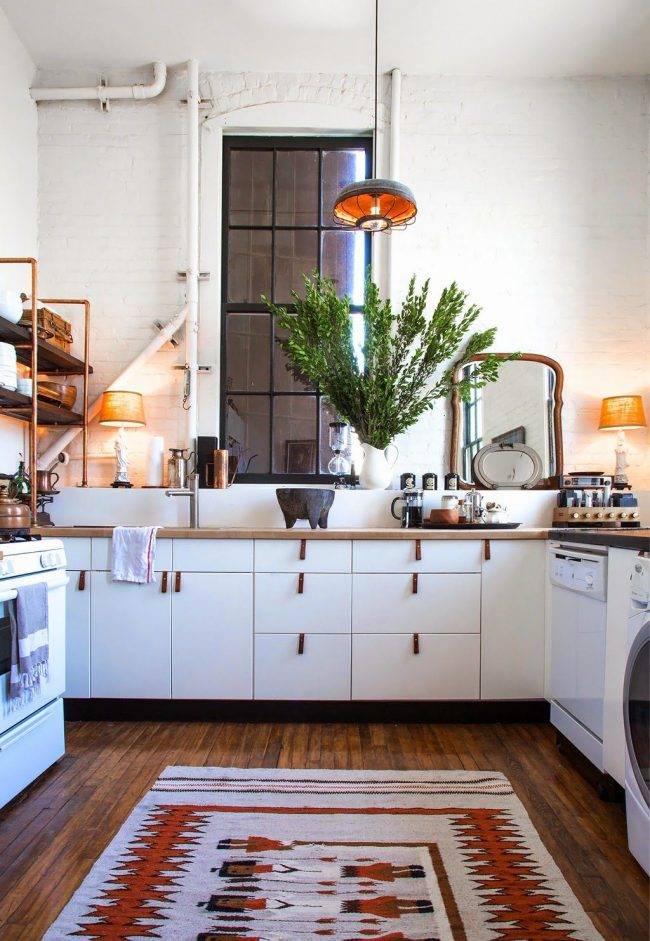 Столешница винтажное дерево в интерьере белой кухни: 72+ идей дизайна