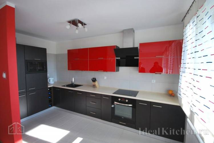 Дизайн красной кухни с реальными фото интерьеров